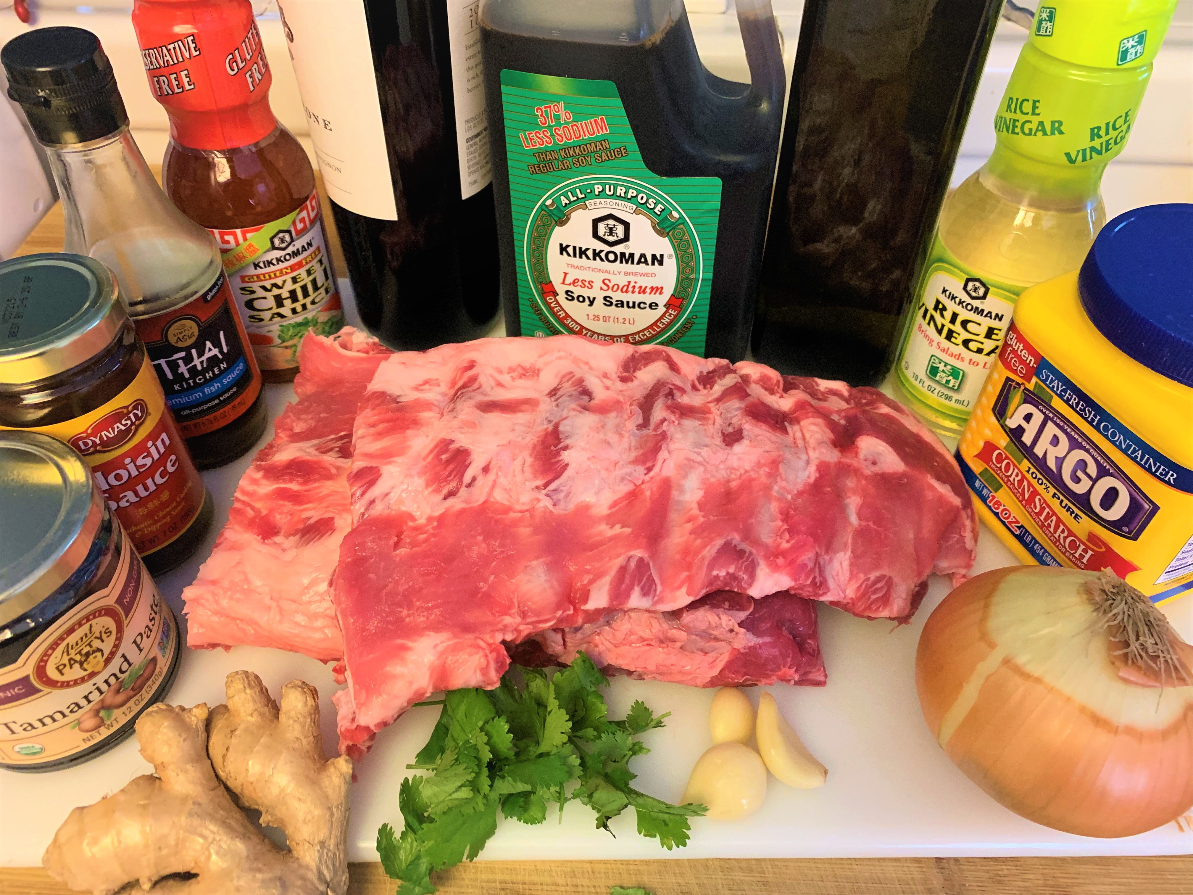 Hoisin Sticky Spare Ribs - Ingredients 