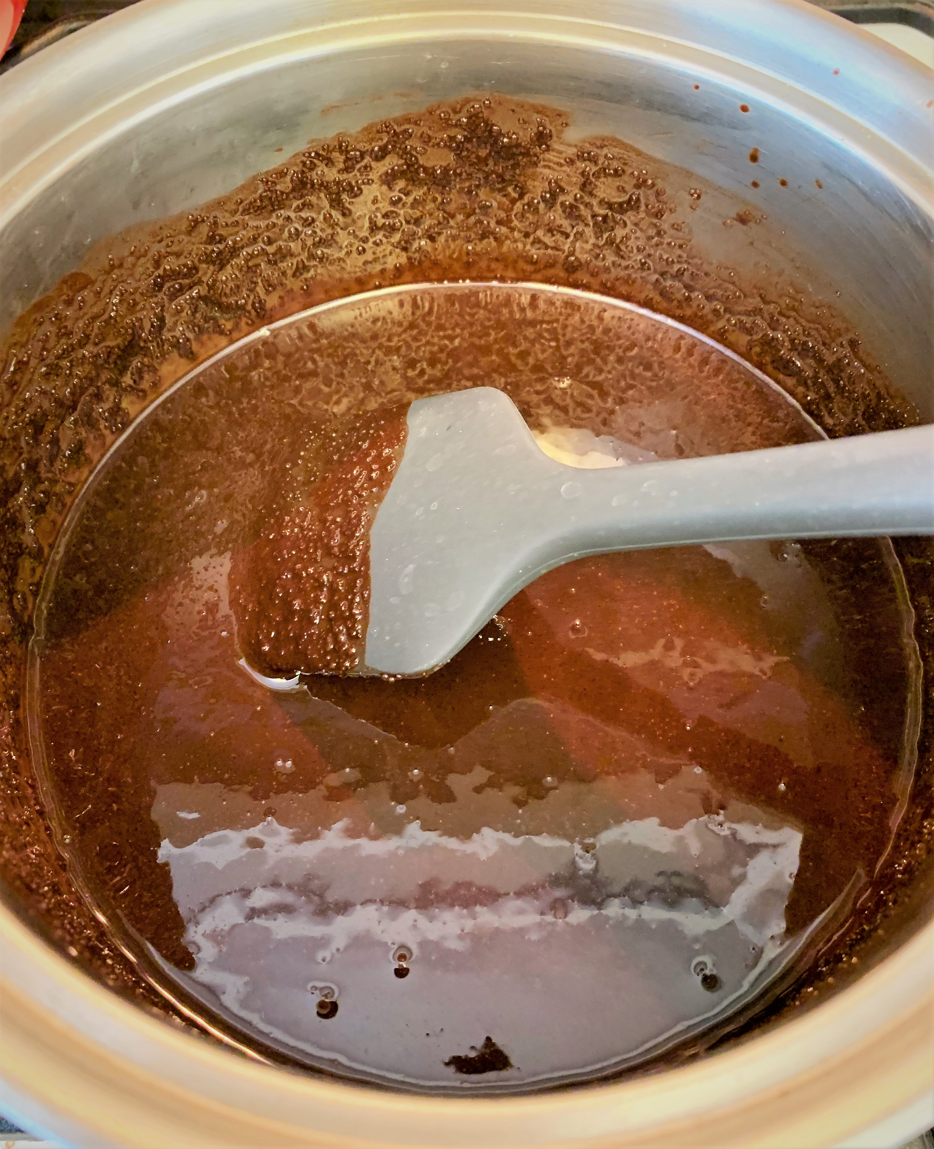 Cocoa, Sugar and Vanilla added to the Browned Butter