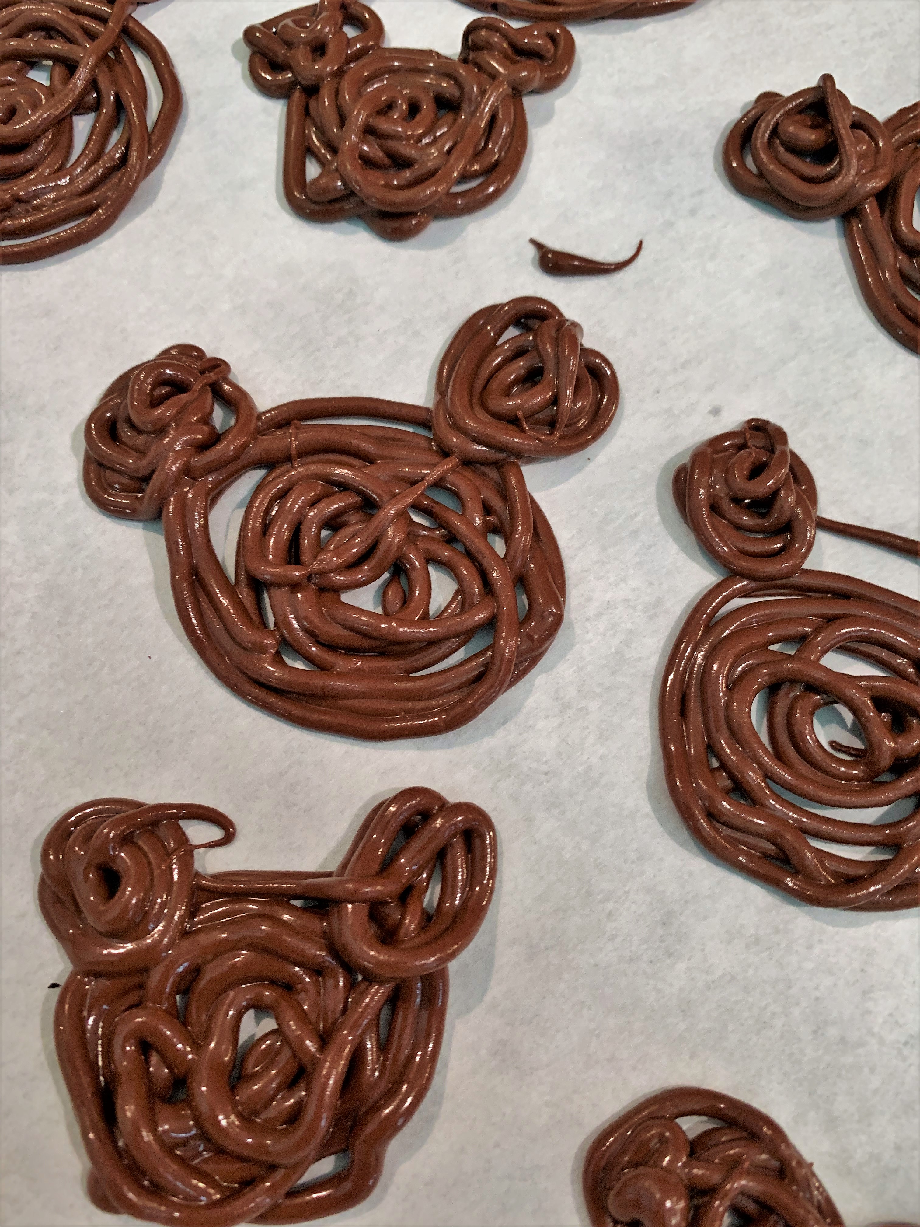 Chocolate Garnish For Peanut Butter Blondies