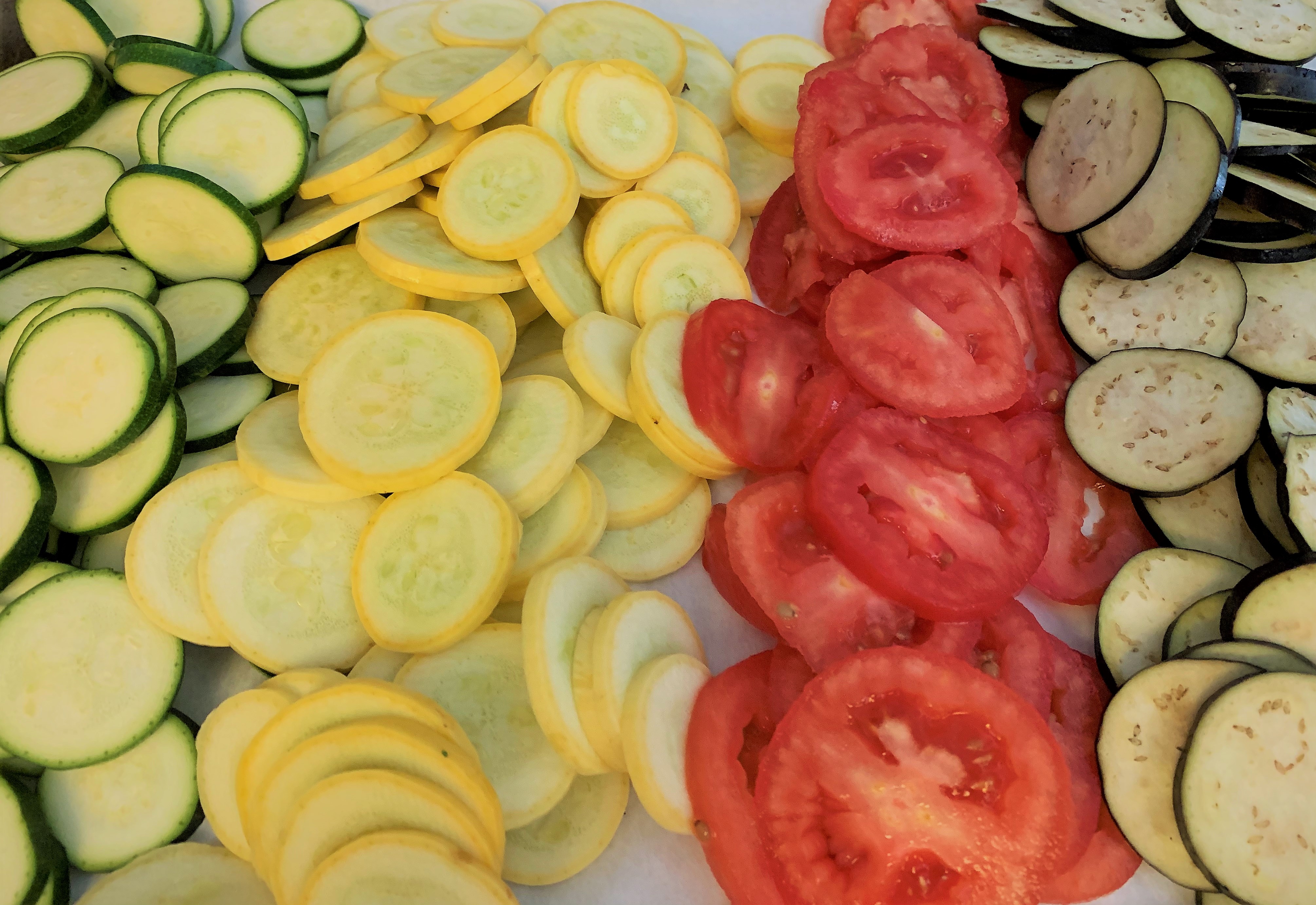 Sliced Vegetables For Our Ratatouille From Ratatouille - Food From Disney Movies