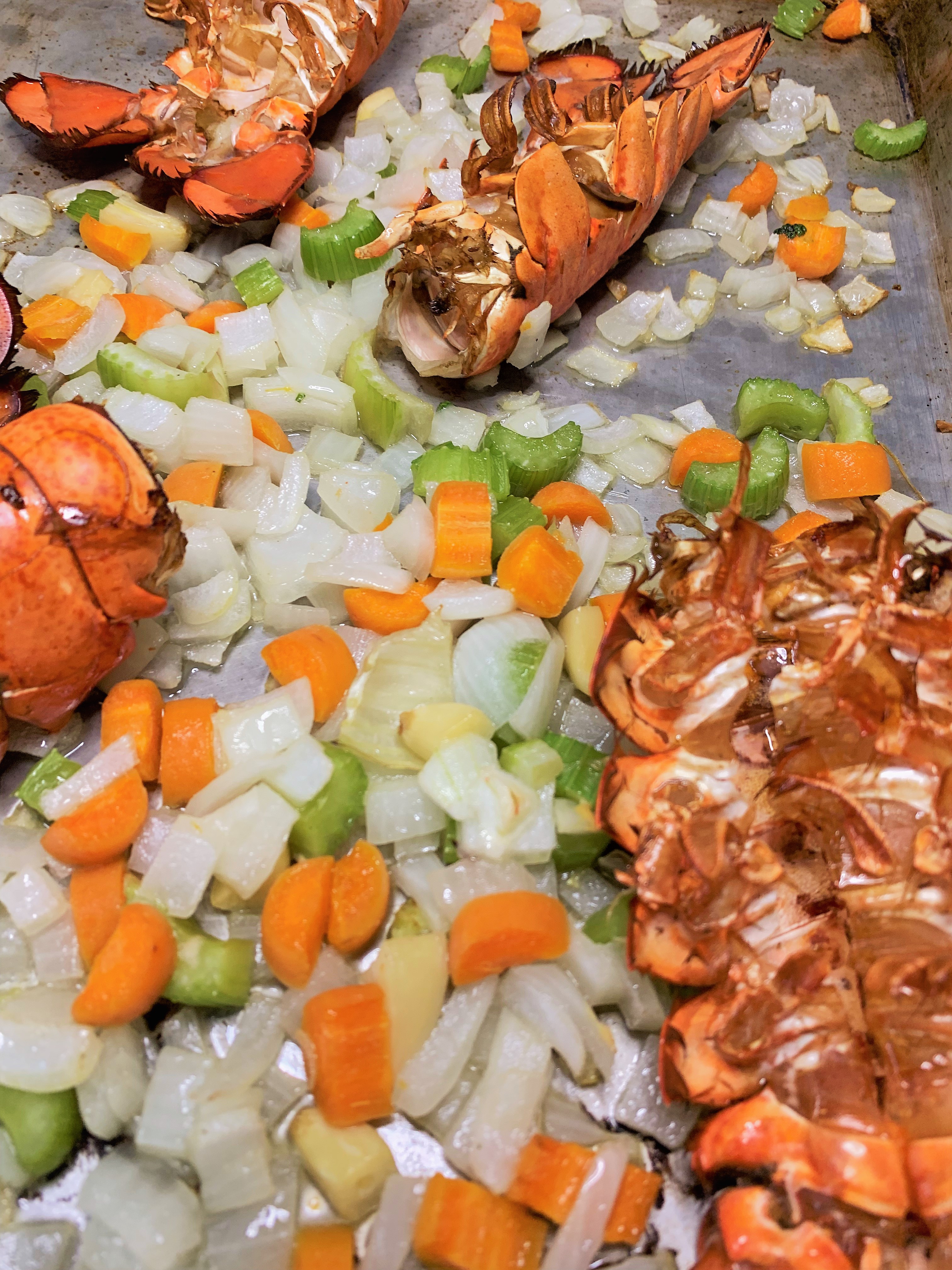 Roasted Shells and Vegetables 