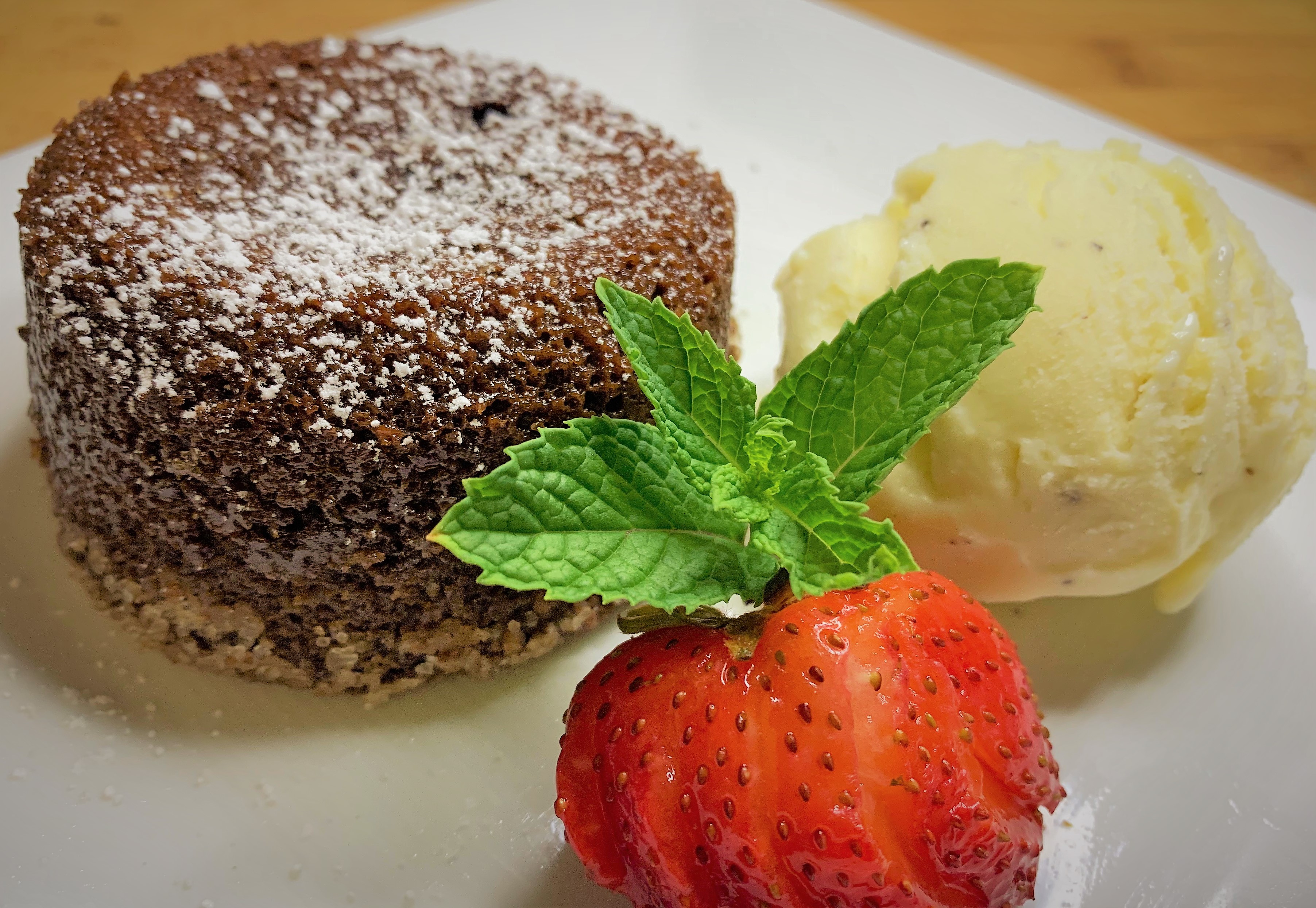 Our comleted Molten Chocolate Cake