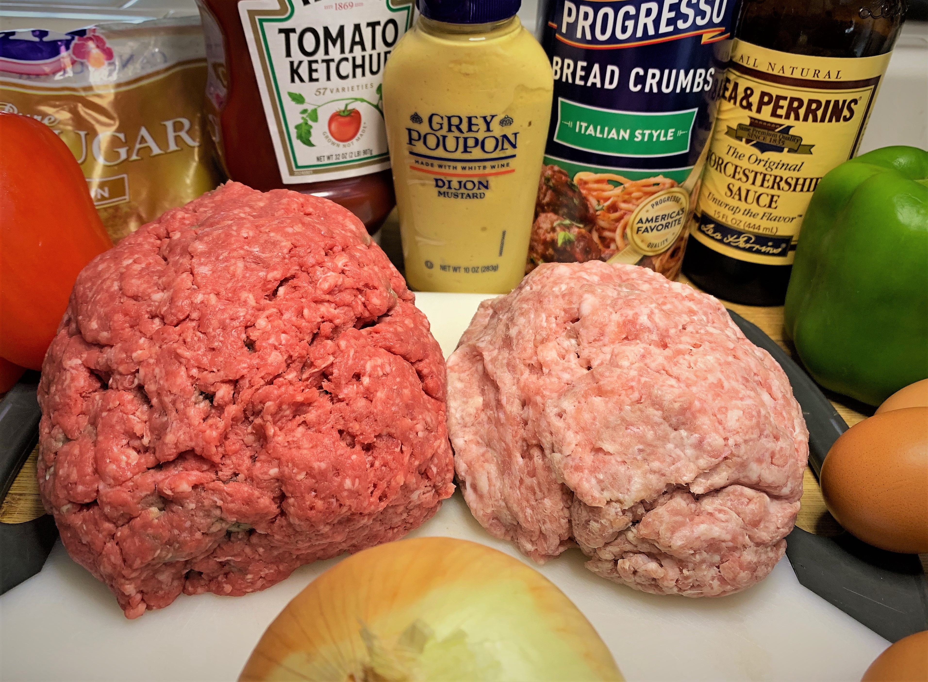 Cousin Megan's Traditional Meatloaf - Ingredients