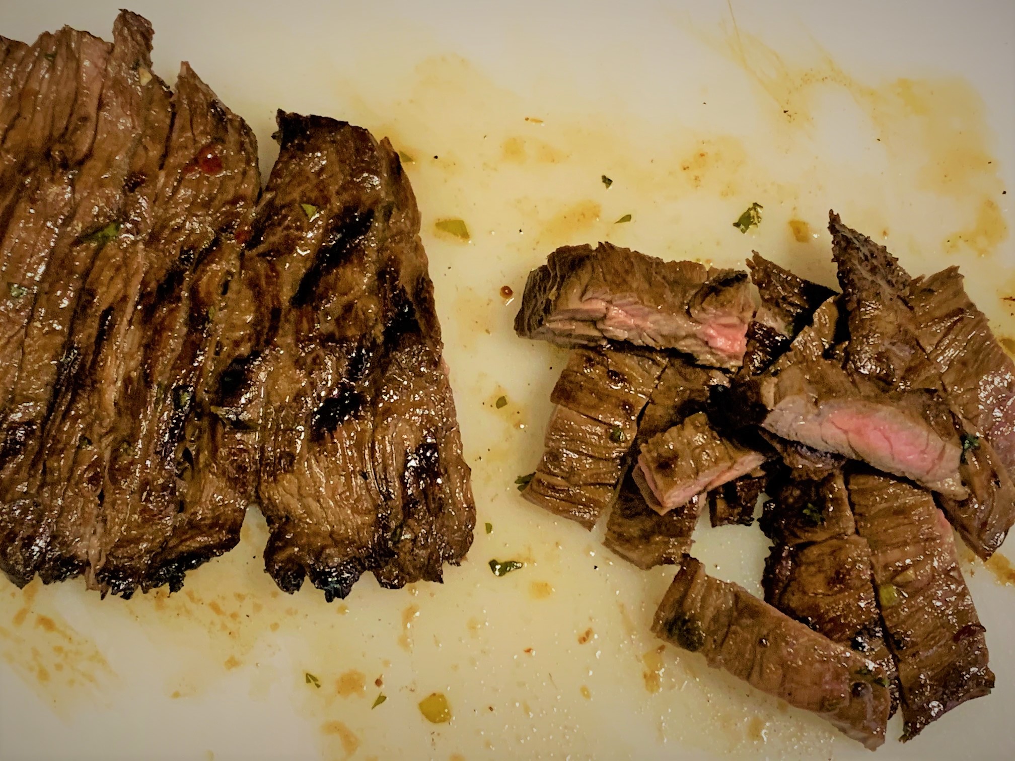 Slicing our Carne Asada