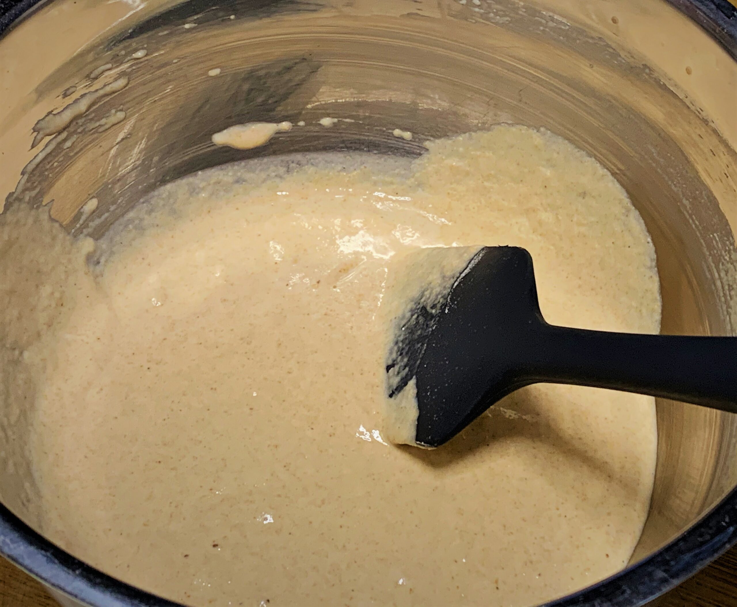 The Batter for our Honey-Sesame Chicken from Nine Dragons Restaurant