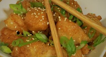 Honey-Sesame Chicken from Nine Dragons Restaurant