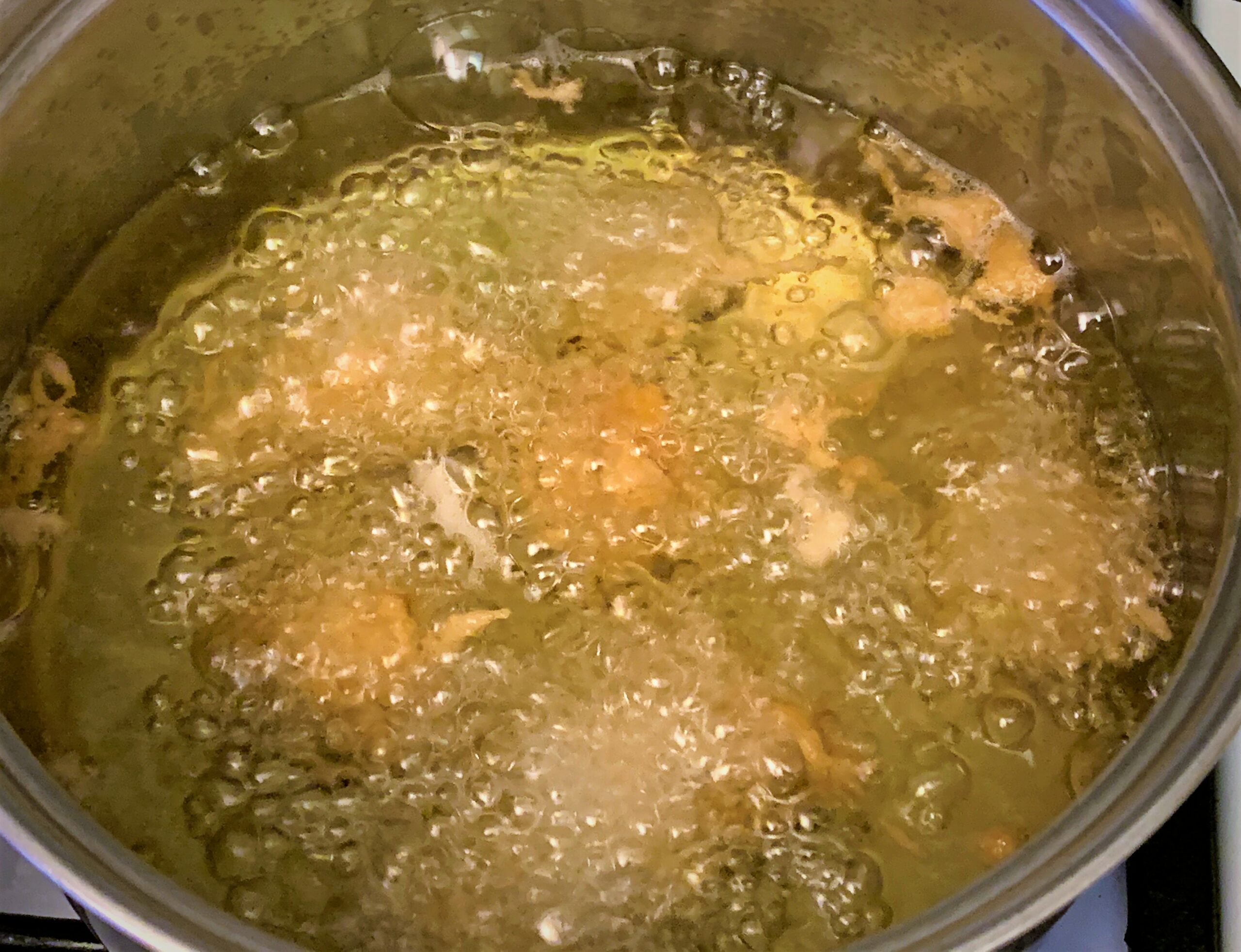 Frying our Chicken