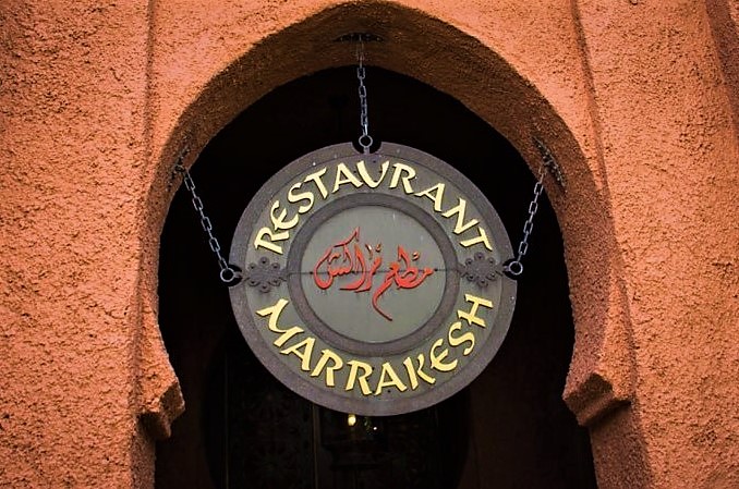 Restaurant Marrakesh Sign