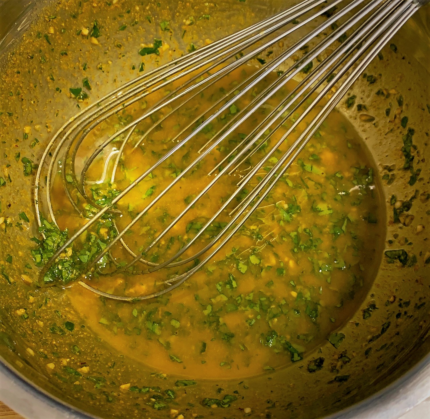 The Chermoula for our Shrimp Chermoula Tangine