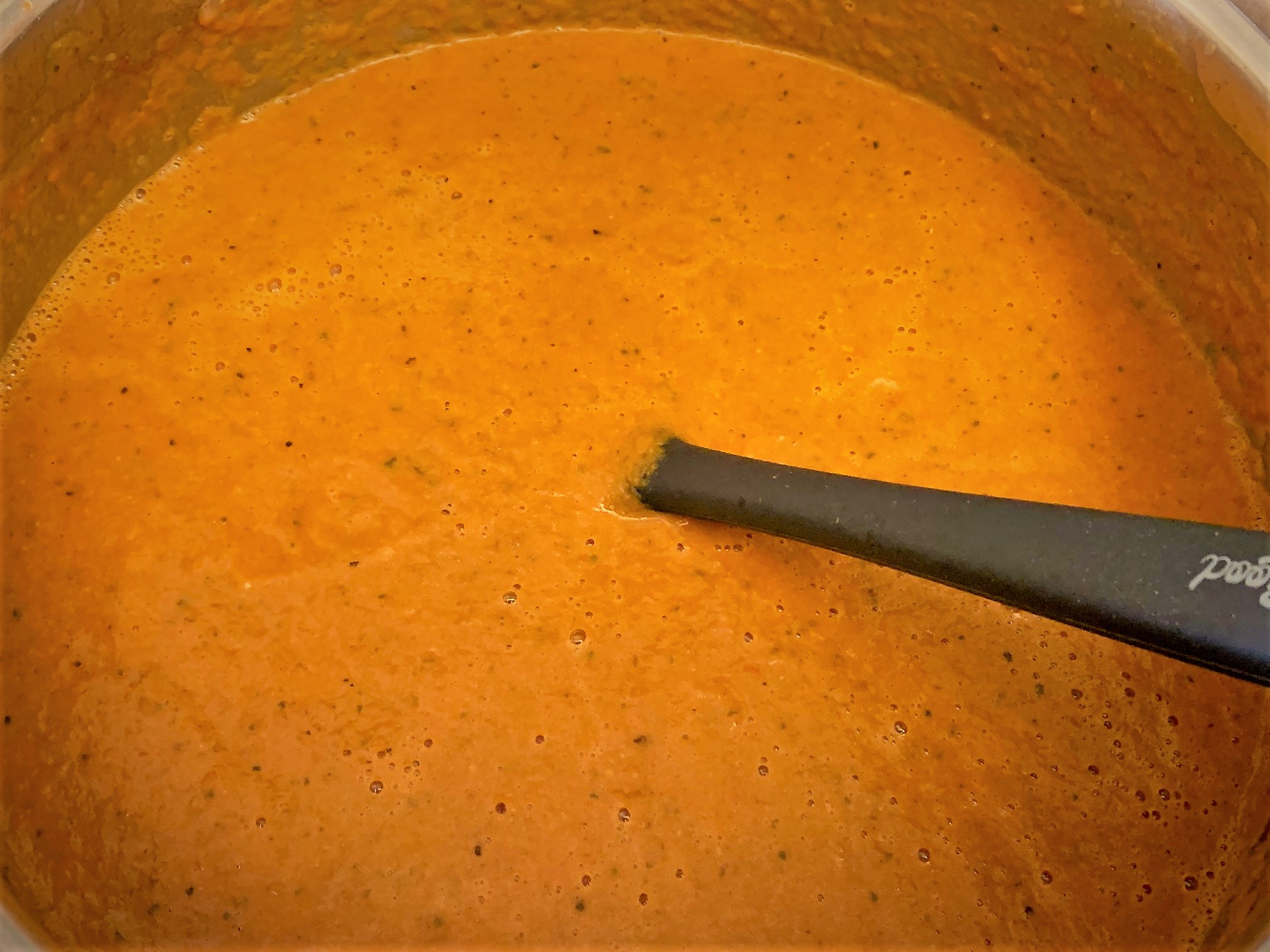 Our blended Tomato Basil Soup