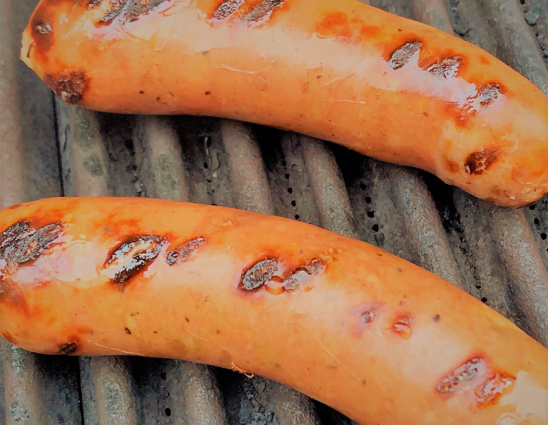 Grilling the Sausage for our Ronto Wrap Copy-Cat Recipe