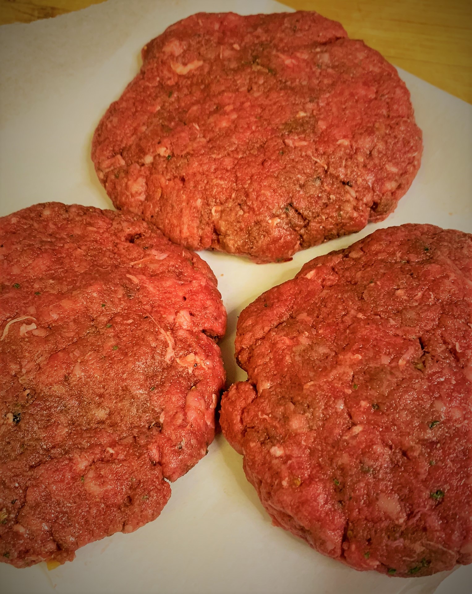 Our fully formed Beef Burger Patties for our Mickey Monster Mash Burger from Cosmic Ray's Starlight Cafe