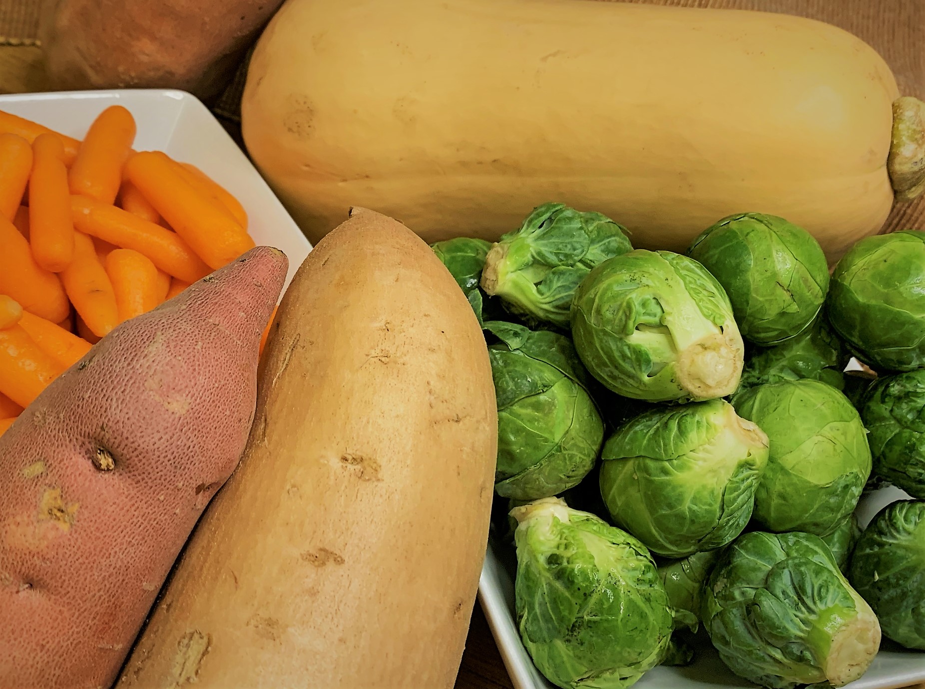 The ingredients for our Roasted Fall Vegetable Medley