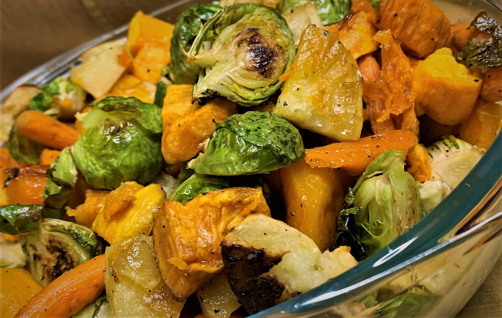 Our completed Roasted Fall Vegetable Medley