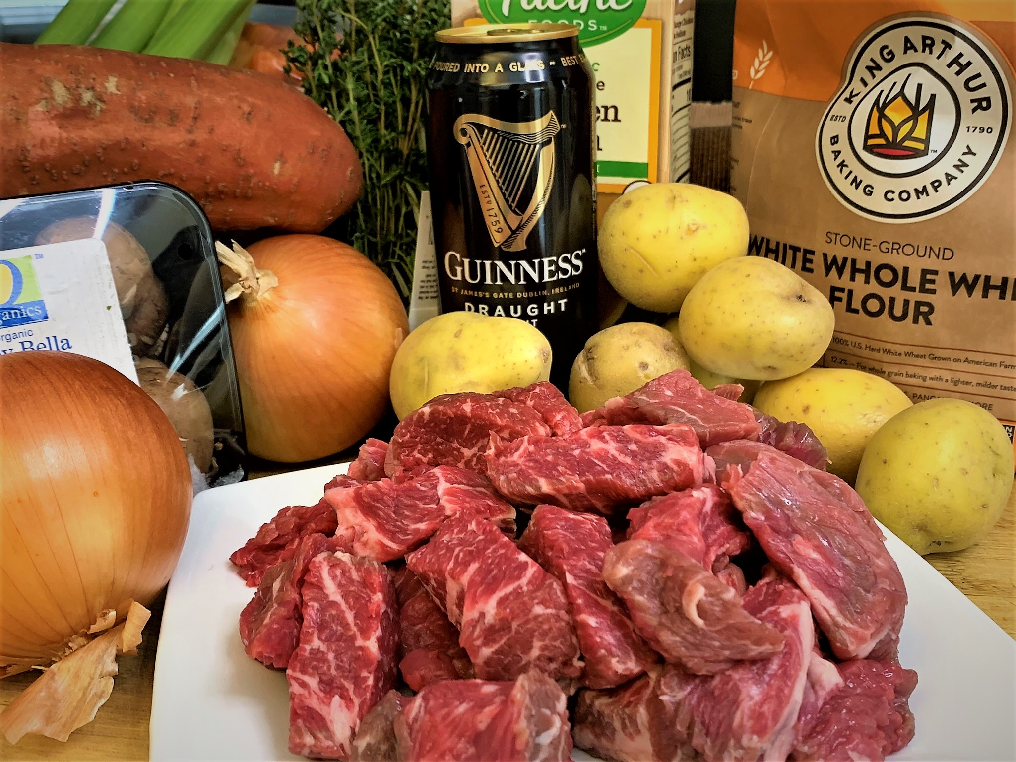 The ingredients for our Guinness Braised Short Rib Pot Pie