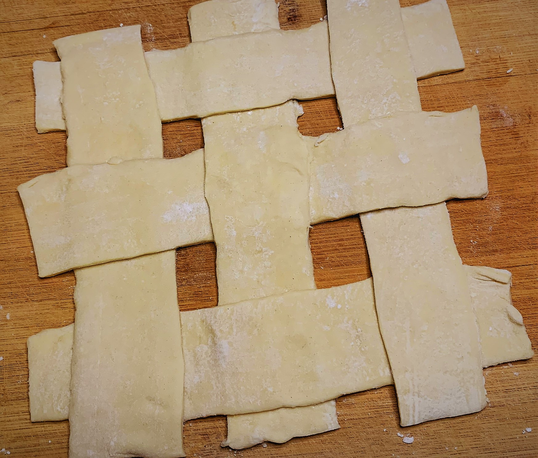 The assembled Puff Pastry Topping for our Guinness Braised Short Rib Pot Pie