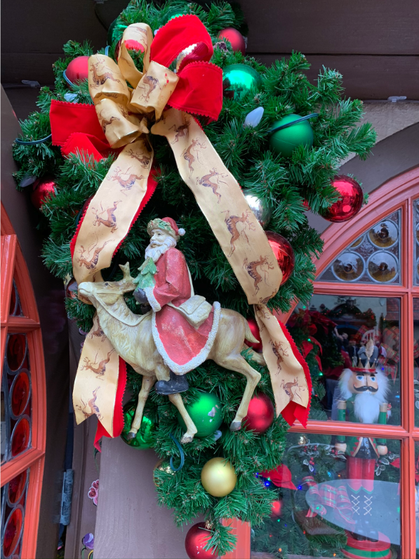 Holiday Decorations from the Germany Pavilion in World Showcase at Epcot - Red Velvet Mickey Whoopie Pies