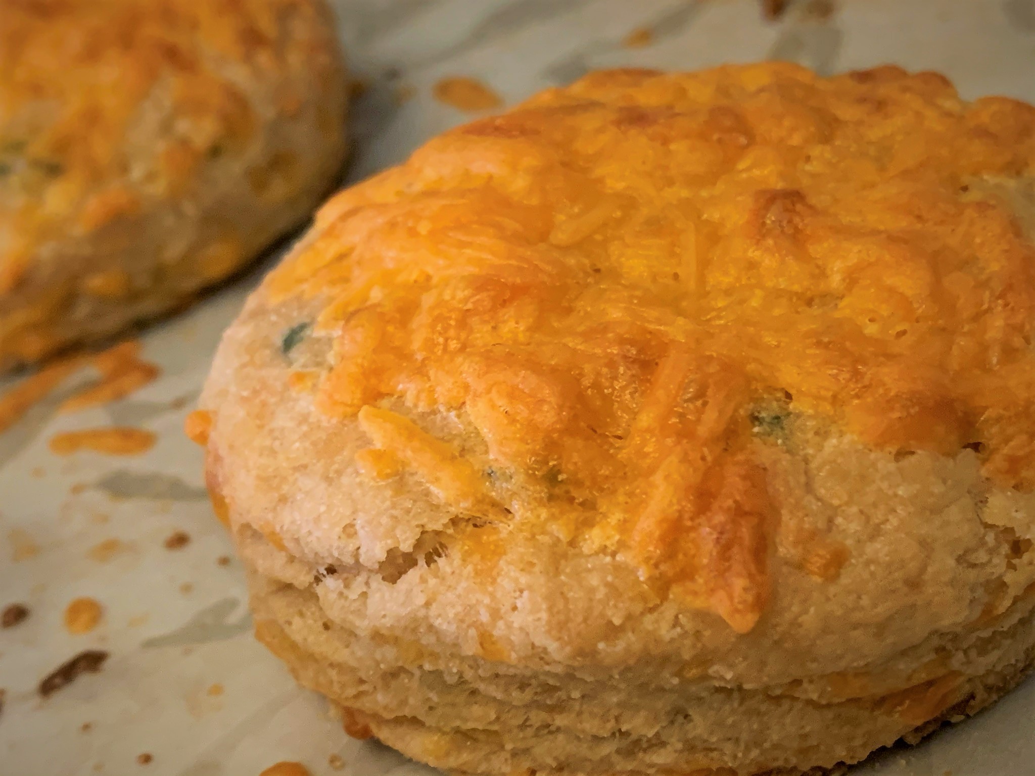 Our fully baked Potato Cheddar Biscuits - Potato Cheddar Biscuits with Salmon Tartare