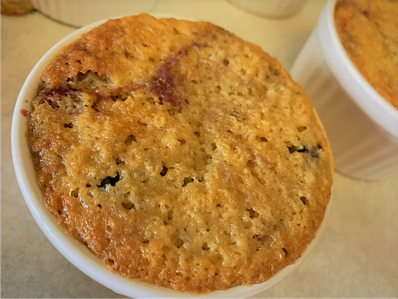 Our fully baked Warm Berry Buckle Cakes