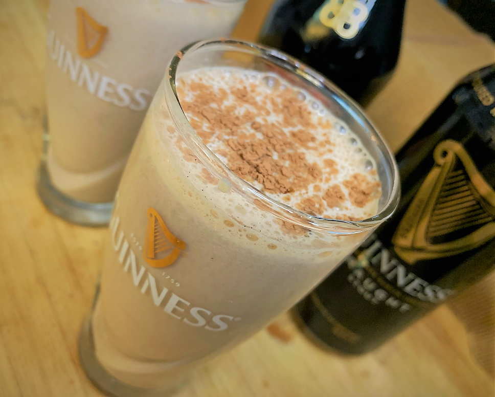 Our completed Guinness Baileys Milkshake Recipe