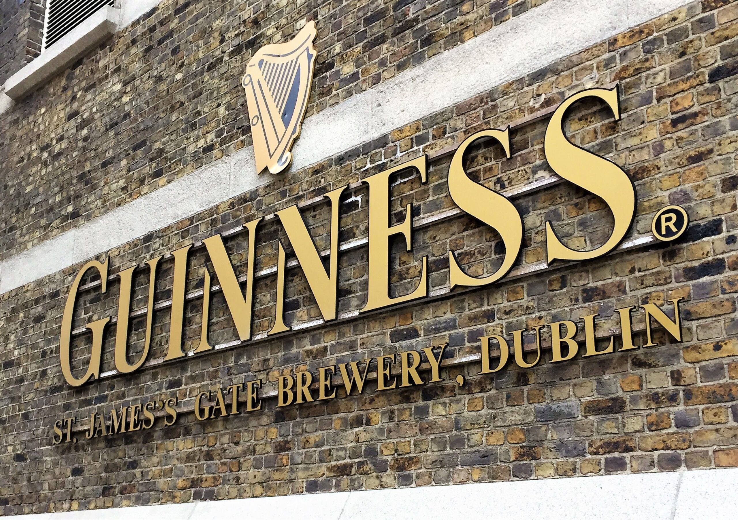 Sign at the Guinness Brewery in Dublin, Ireland - Guinness Baileys Milkshake Recipe