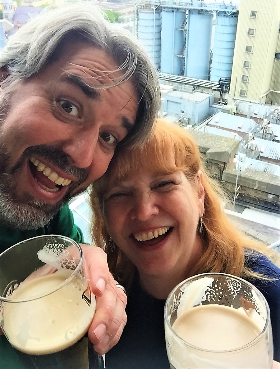 Tom & Michelle at the Guinness Brewery in Dublin, Ireland - Guinness Baileys Milkshake Recipe