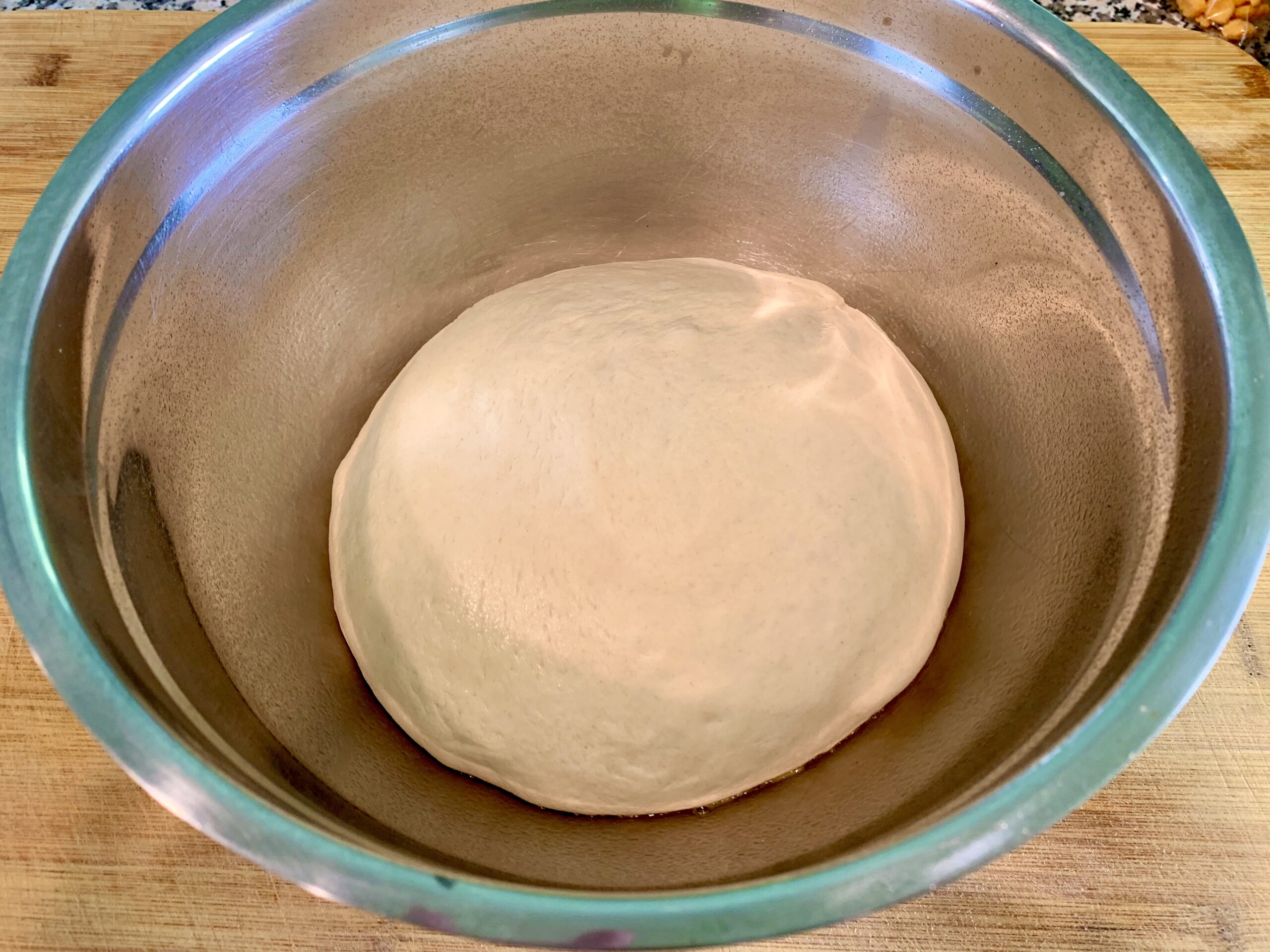 The risen dough for our Flat Bread